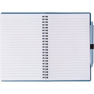 Carnet à spirale en fibre de paille avec couverture en PP Massimo 7