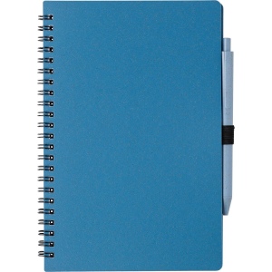 Carnet à spirale en fibre de paille avec couverture en PP Massimo 2
