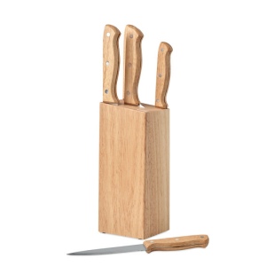 Set de 5 couteaux dans socle - GOURMET 4