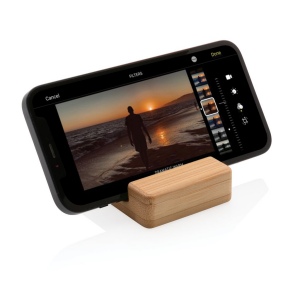 Support téléphone en bambou 5