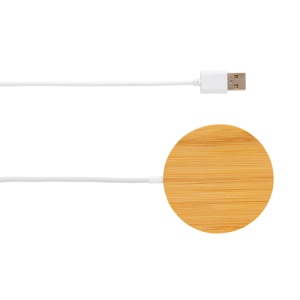 Chargeur magnétique sans fil en bambou 10W 4