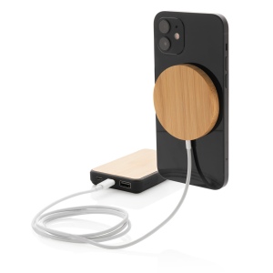 Chargeur magnétique sans fil en bambou 10W 6
