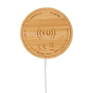 Chargeur magnétique sans fil en bambou 10W 8