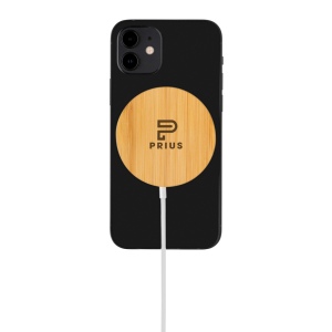Chargeur magnétique sans fil en bambou 10W 9