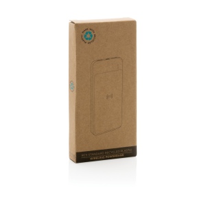 Powerbank 8000 mAh avec induction en plastique recyclé RCS 23