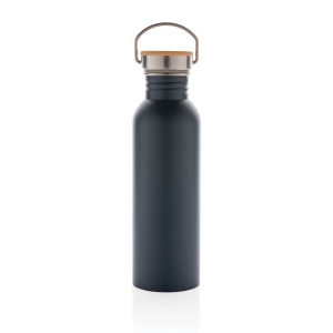 Bouteille en acier inoxydable avec couvercle en bambou 18