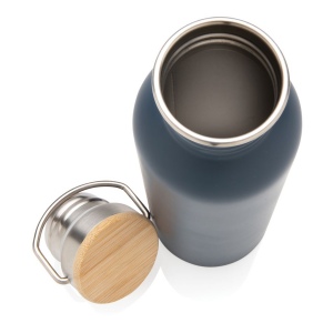 Bouteille en acier inoxydable avec couvercle en bambou 20
