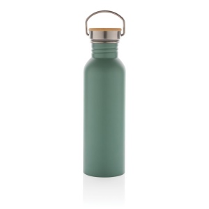 Bouteille en acier inoxydable avec couvercle en bambou 25