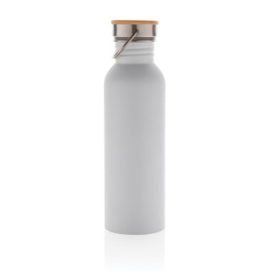 Bouteille en acier inoxydable avec couvercle en bambou 14