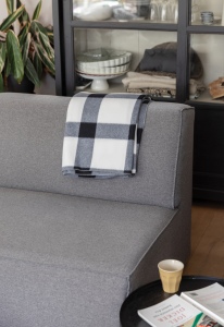 Couverture / Plaid doux à carreaux 15