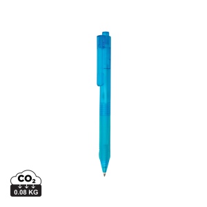 Stylo X9 finition givré avec grip silicone 3