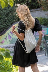 Sac à dos cordelettes en coton recyclé 145 gr Impact AWARE™ 23