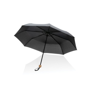 Mini parapluie 20.5" rPET 190T poignée bambou Impact AWARE 5