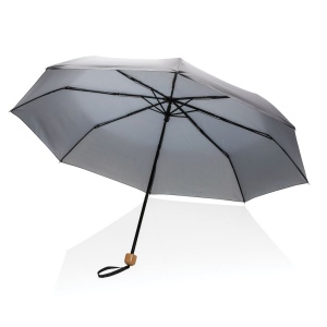 Mini parapluie 20.5" rPET 190T poignée bambou Impact AWARE 14