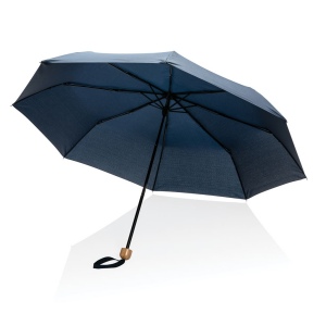 Mini parapluie 20.5" rPET 190T poignée bambou Impact AWARE 20