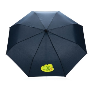 Mini parapluie 20.5" rPET 190T poignée bambou Impact AWARE 21