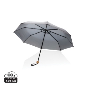 Mini parapluie 20.5" rPET 190T poignée bambou Impact AWARE 3