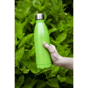 Bouteille d'eau en acier inoxydable à simple paroi avec un bouchon à vis étanche 26