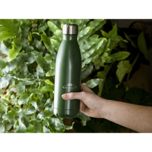 Bouteille d'eau en acier inoxydable à simple paroi avec un bouchon à vis étanche 27