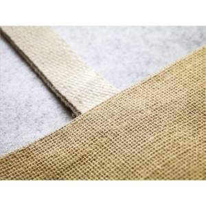 Sac cabas résistant et durable en jute (320 g/m²), avec intérieur laminé et anses longues en coton tissé 6