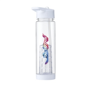 Bouteille d'eau avec infuseur, bouchon à vis et paille pliante 4