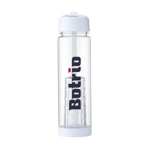 Bouteille d'eau avec infuseur, bouchon à vis et paille pliante 5