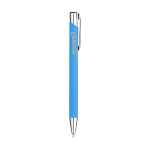 Stylo à bille à encre bleue en aluminium, avec clip en métal 21