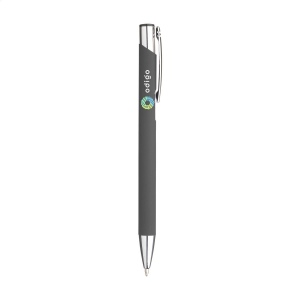 Stylo à bille à encre bleue en aluminium, avec clip en métal 24