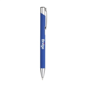 Stylo à bille à encre bleue en aluminium, avec clip en métal 28