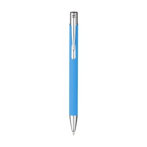 Stylo à bille à encre bleue en aluminium, avec clip en métal 12