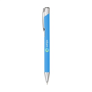 Stylo à bille à encre bleue en aluminium, avec clip en métal 3