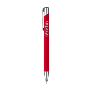 Stylo à bille à encre bleue en aluminium, avec clip en métal 7