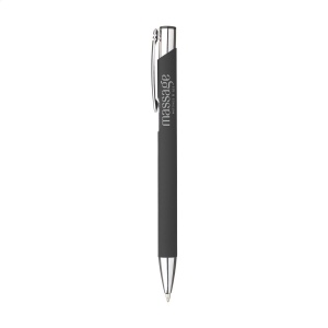 Stylo à bille à encre bleue en aluminium, avec clip en métal 8