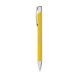 Stylo à bille à encre bleue en aluminium, avec clip en métal