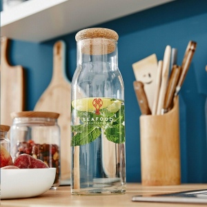 Elégante carafe en verre avec un bouchon en liège 5