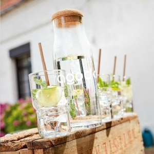 Elégante carafe en verre avec un bouchon en liège 6