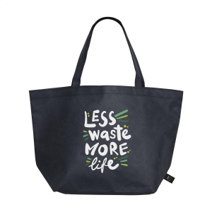 Grand sac de shopping et de plage en matière RPET non-tissée (80 g/m²), fabrique à partir de bouteilles en PET recyclées 5