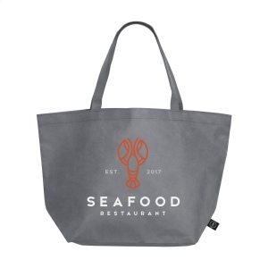 Grand sac de shopping et de plage en matière RPET non-tissée (80 g/m²), fabrique à partir de bouteilles en PET recyclées 7