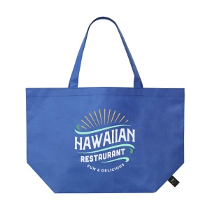 Grand sac de shopping et de plage en matière RPET non-tissée (80 g/m²), fabrique à partir de bouteilles en PET recyclées 9