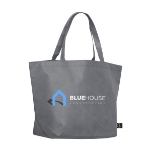 Grand sac de shopping et de plage en matière RPET non-tissée (80 g/m²), fabrique à partir de bouteilles en PET recyclées 4