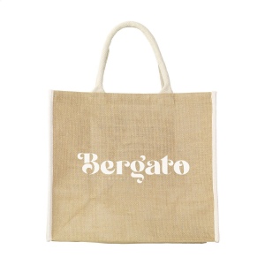 Grand sac à provisions en toile de jute, à intérieur laminé et anses courtes 5