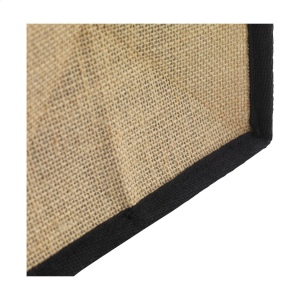 Grand sac à provisions en toile de jute, à intérieur laminé et anses courtes 10