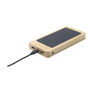 Puissante batterie externe, de haute capacité et chargeur en bambou naturel certifié FSC 100%, avec une batterie lithium-polymère intégrée (8000 mAh) 10