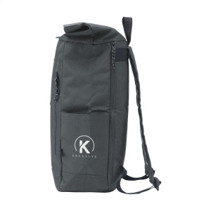 Sac à dos isotherme, résistant, imperméable et pratique de type "roll-top", en polyester RPET 13