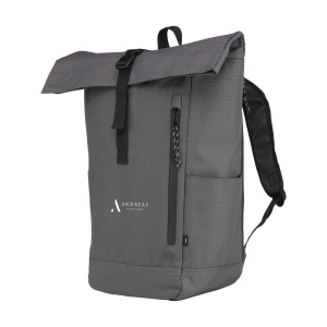 Sac à dos isotherme, résistant, imperméable et pratique de type "roll-top", en polyester RPET 18