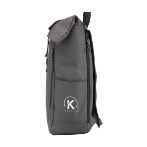 Sac à dos isotherme, résistant, imperméable et pratique de type "roll-top", en polyester RPET 22
