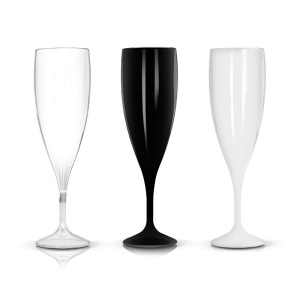 FLUTE A CHAMPAGNE EN PLASTIQUE REUTILISABLE TRITAN® 14 cl RAS BORD 5