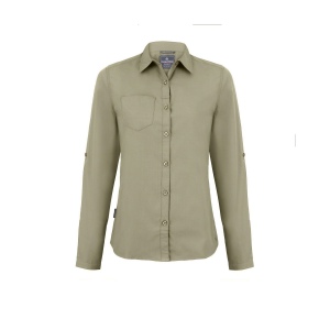 Chemise manches longues en polyester recyclé femme 2