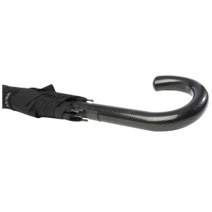 Parapluie Fontana de 23" à ouverture automatique avec aspect carbone et poignée courbe 6