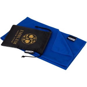 Serviette de sport rafraîchissante en PET recyclé Raquel avec pochette 80 x 30 cm 9